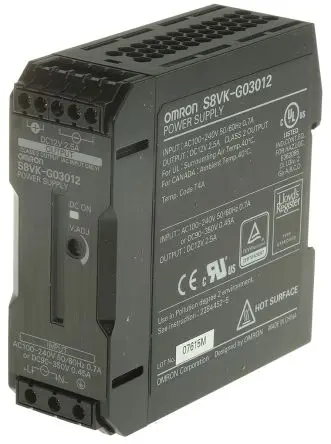 Produktfoto 1 von Omron S8VK-G DIN-Schienen Netzteil Geschalteter Modus 350 V dc, 240V ac Wechselstrom/Gleichstrom / 2.5 A 12V dc DC 30 W