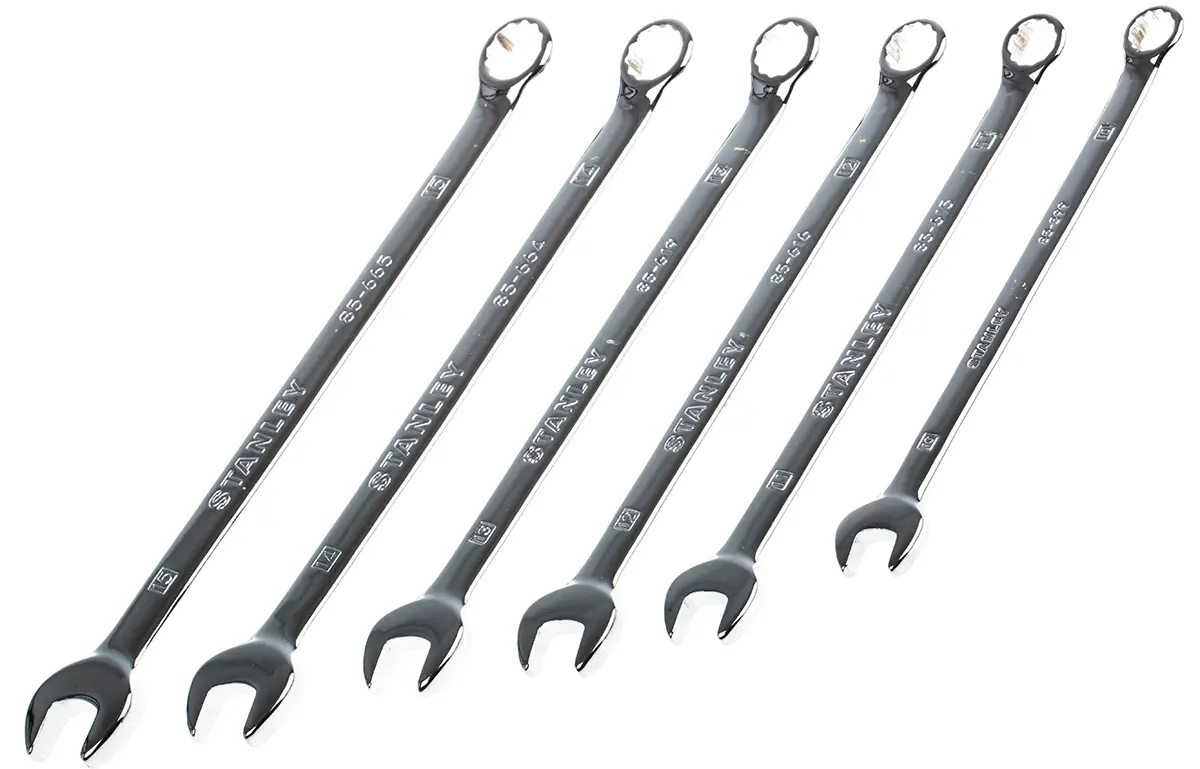 Produktfoto 1 von Stanley Schraubenschlüsselsatz Ringschlüssel CrV-Stahl, 6-teilig 10 to 15 mm