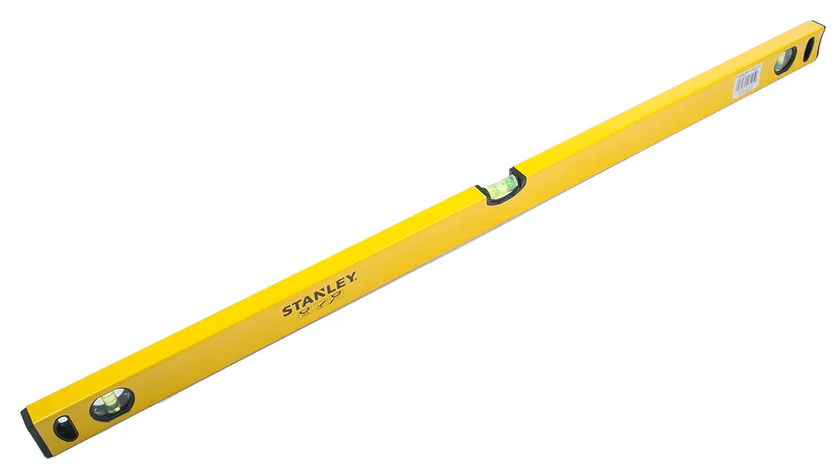 Produktfoto 1 von Stanley Wasserwaage, Typ Rahmenklemme, 1 m, Rahmen Aluminium, 3 Libelle/n Magnetisch, 0.5 mm/m