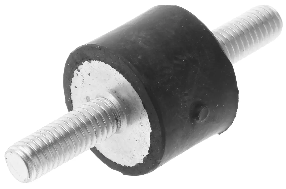 Produktfoto 1 von FIBET Gummi Vibrationsdämpfer, Außen-/Außengewinde Puffer M6, Ø 20mm x 15mm