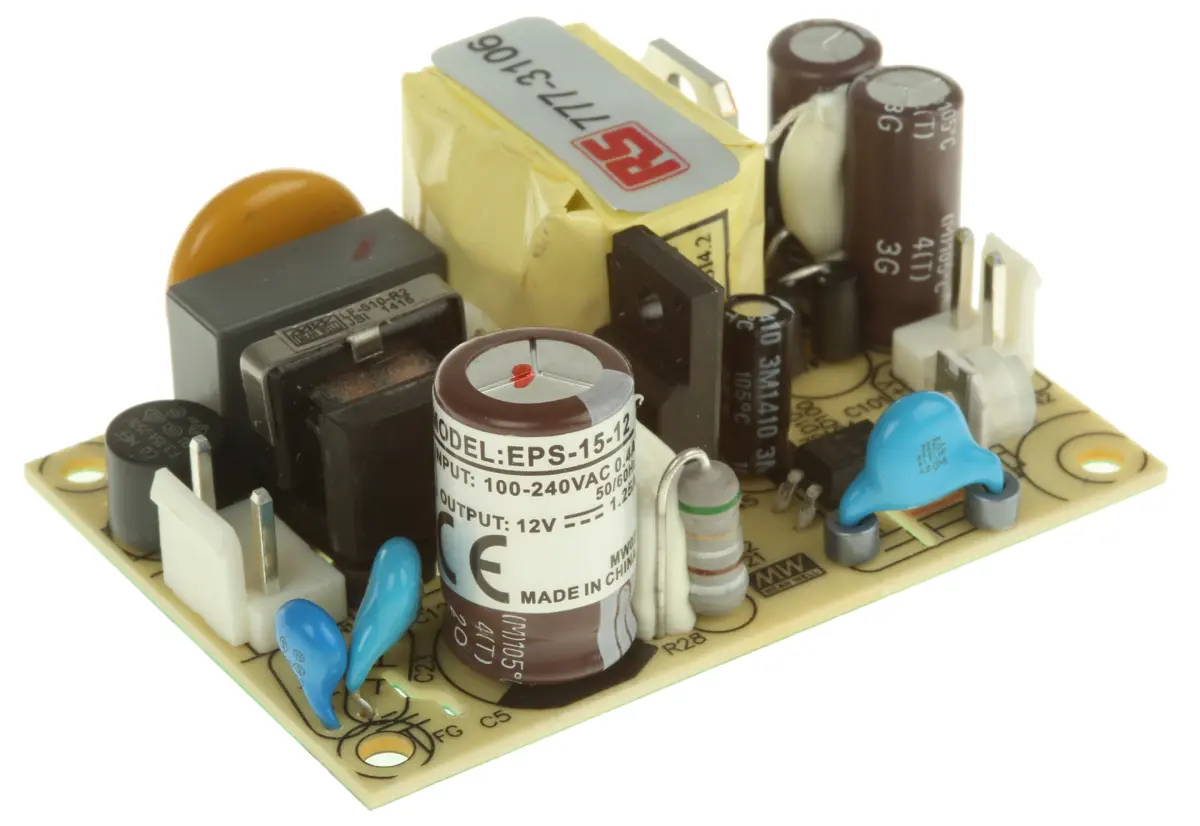 Produktfoto 1 von MEAN WELL EPS-15 Schaltnetzteil 1 12V dc 15 W, Fahrgestell 370 V dc, 264V ac