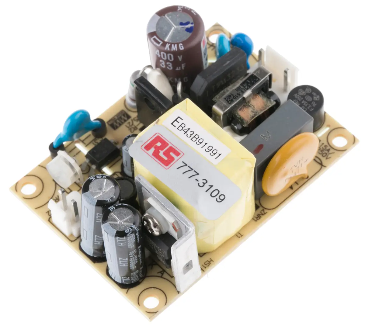 Produktfoto 1 von MEAN WELL EPS-15 Schaltnetzteil 1 5V dc 15 W, Fahrgestell 370 V dc, 264V ac