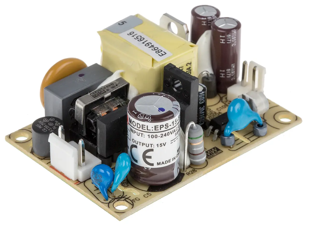 Produktfoto 1 von MEAN WELL EPS-15 Schaltnetzteil 1 15V dc 15 W, Fahrgestell 370 V dc, 264V ac