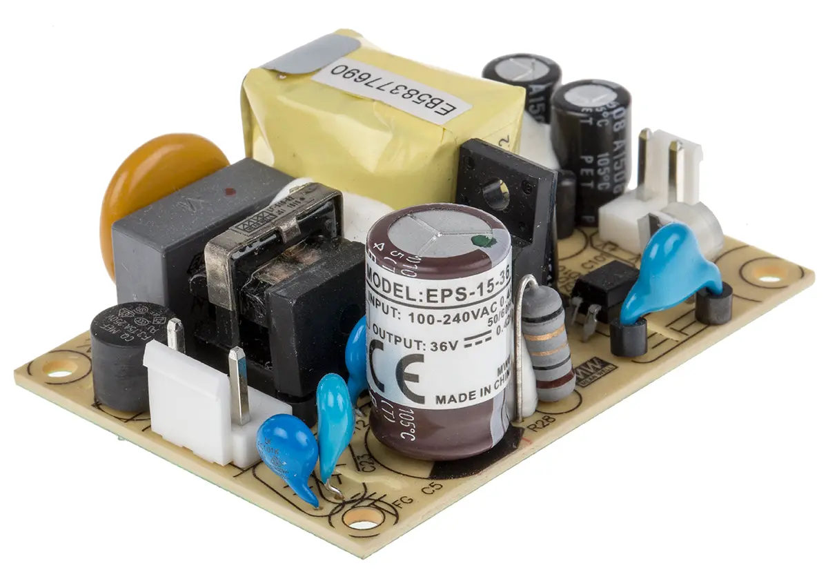 Produktfoto 1 von MEAN WELL EPS-15 Schaltnetzteil 1 36V dc 15 W, Fahrgestell 370 V dc, 264V ac