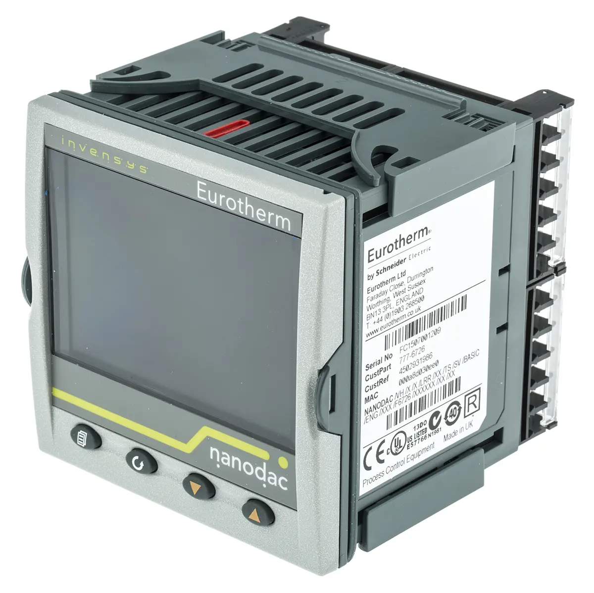 Produktfoto 1 von Eurotherm NANODAC/VH 3 Grafik Grafikschreiber Widerstands-Temperaturfühler (RTD), Thermoelement