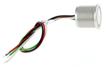 Produktfoto 1 von Schurter Piezo-Schalter 100mA SPST Vorverdrahtet Beleuchtet IP67 Nein