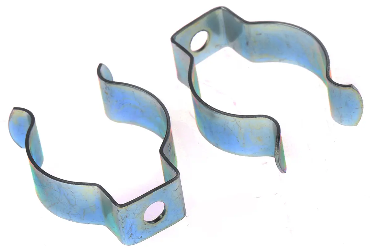Produktfoto 1 von RS PRO Rund Licht Klemme für Kompakte Leuchtstofflampen, Fluoreszierend, Federstahlclip, 1 Befestigungslöcher, Loch ø 4