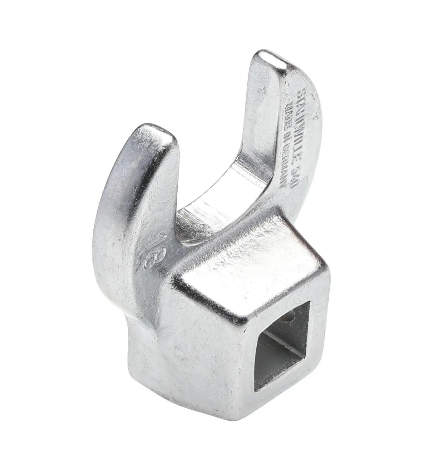 Produktfoto 1 von STAHLWILLE, 3/8 in Krähenfuß Schraubenschlüsselkopf, Chrom, 3/8 in