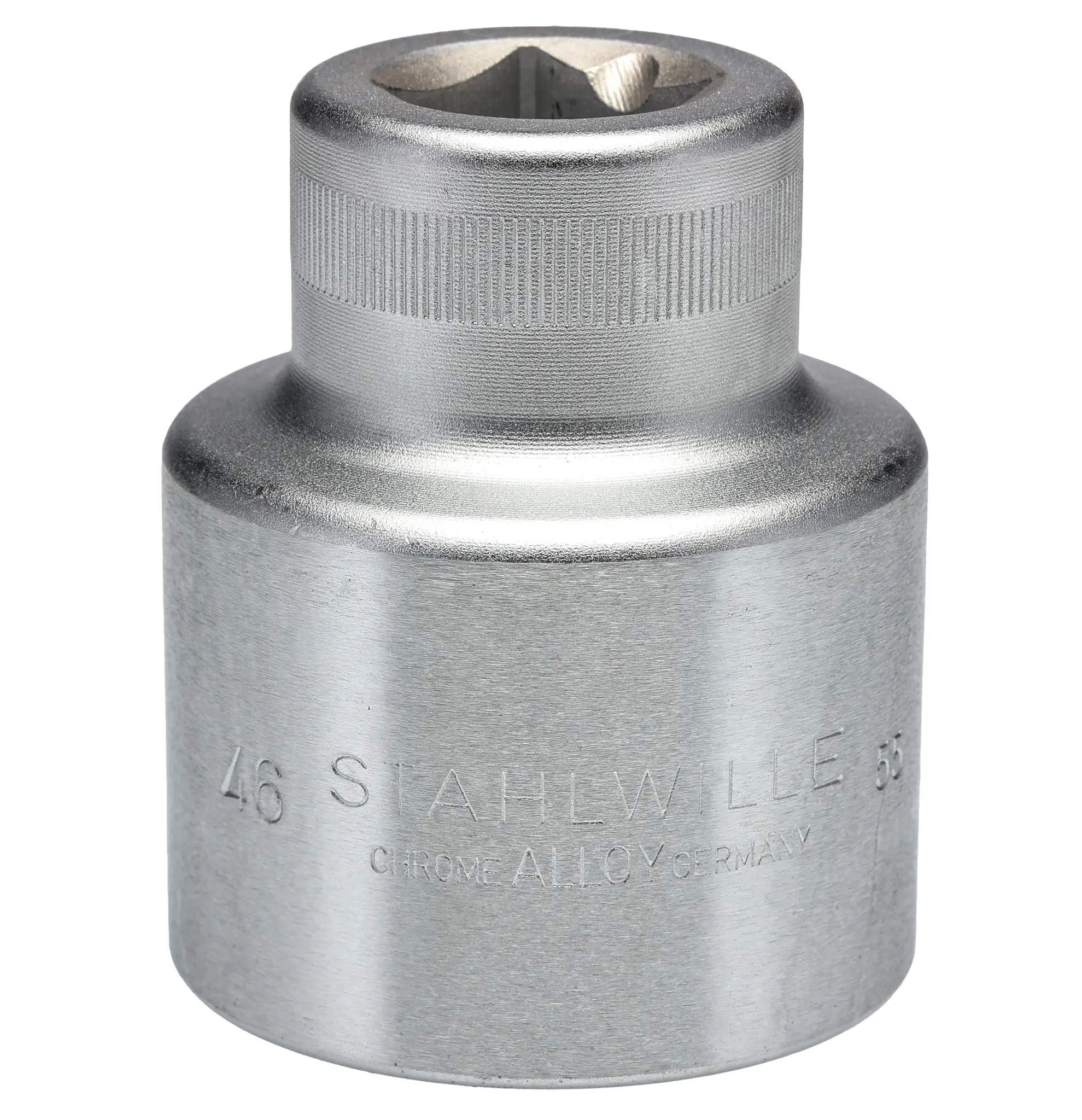 Produktfoto 1 von STAHLWILLE 3/4 in 6-Kant Buchse SW 46 mm Vierkant x 73 mm