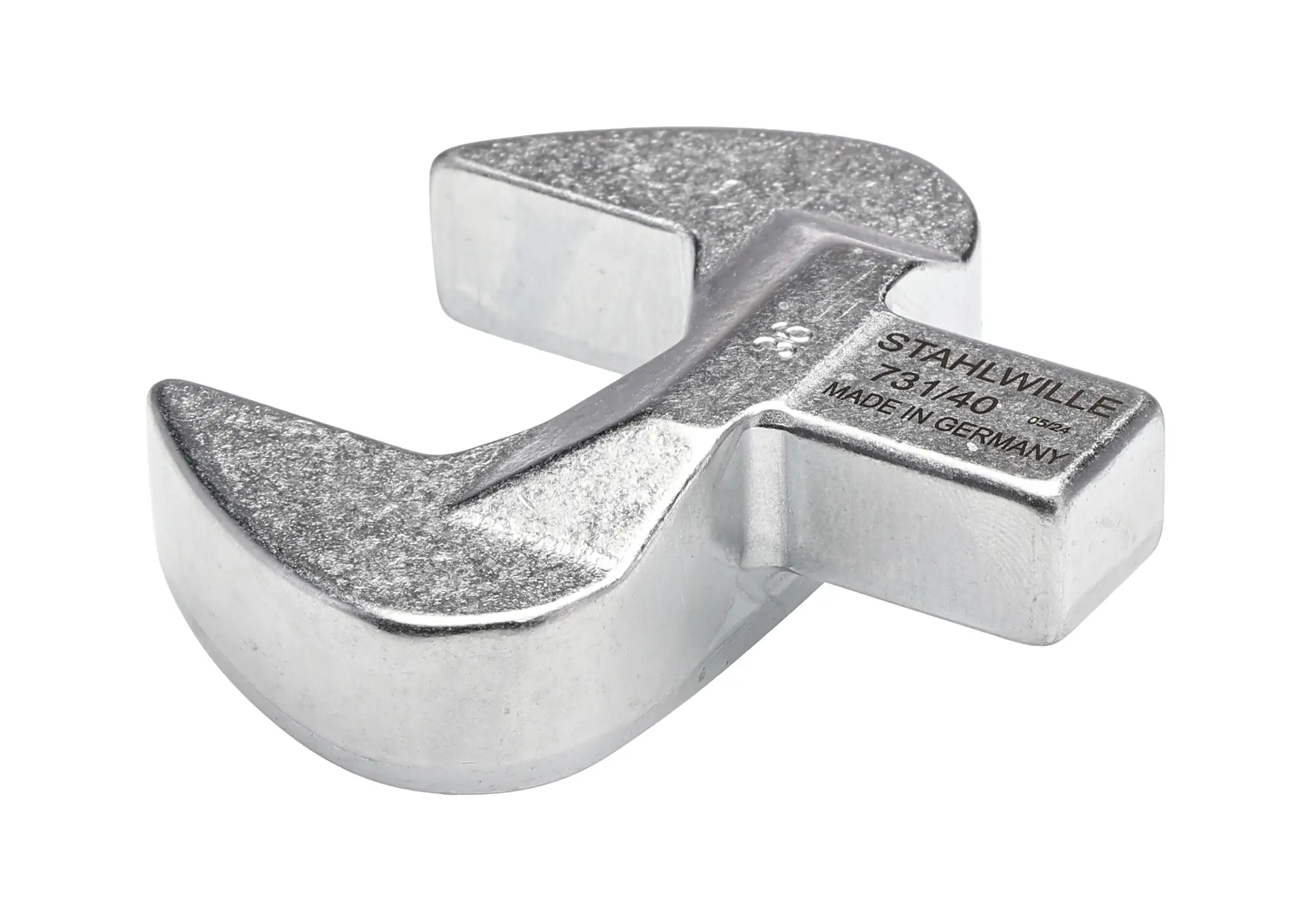 Produktfoto 1 von STAHLWILLE, 14 x 18 mm Gabelschlüsseleinsatz Schraubenschlüsselkopf, Chrom, 36 mm