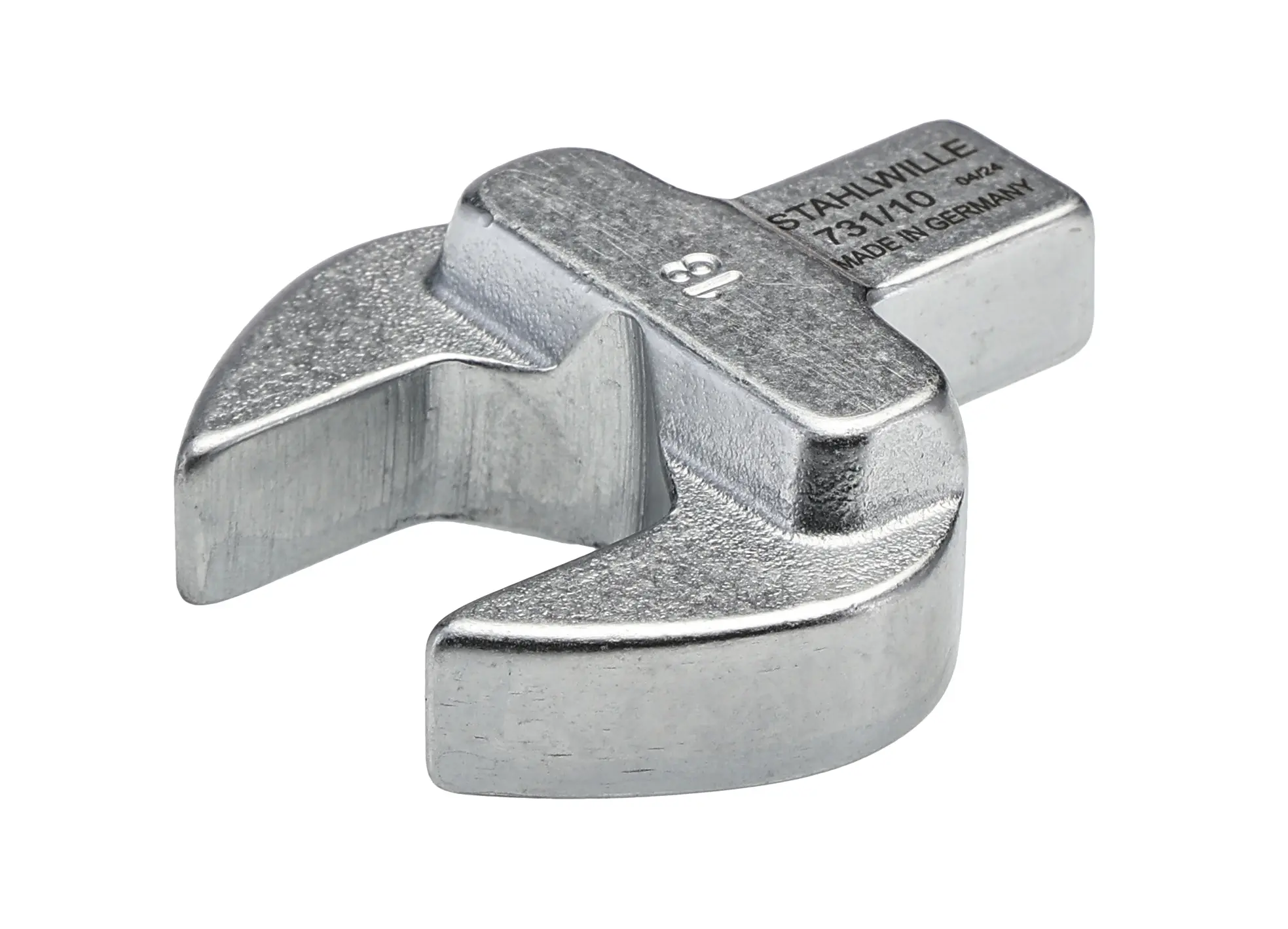Produktfoto 1 von STAHLWILLE, 9 x 12 mm Gabelschlüsseleinsatz Schraubenschlüsselkopf, Chrom, 18 mm