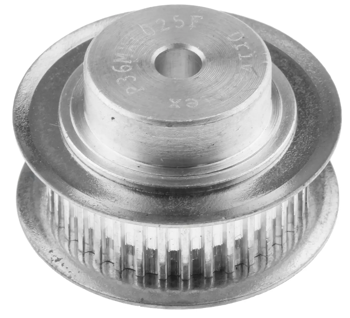 Produktfoto 1 von RS PRO Aluminium Zahnriemenscheibe 6.4 mm, 36 Zähne / Teilung 2 mm, Bohrung 4 mm