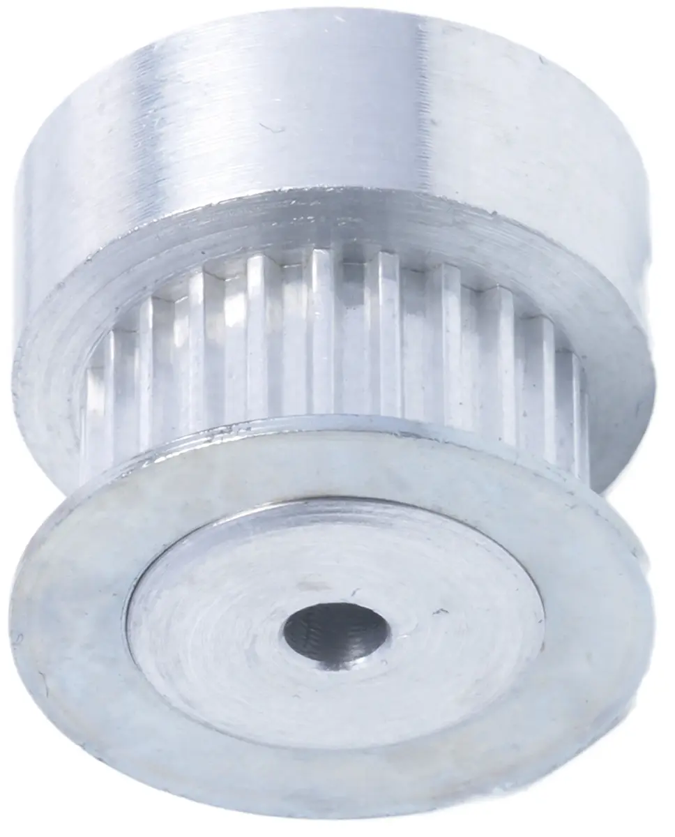 Produktfoto 1 von RS PRO Aluminium Zahnriemenscheibe 6.4 mm, 24 Zähne / Teilung 2 mm, Bohrung 3 mm