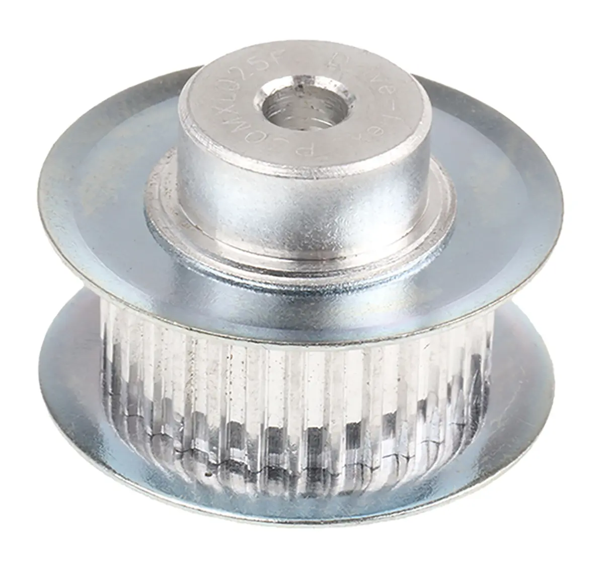 Produktfoto 1 von RS PRO Aluminium Zahnriemenscheibe 6.4 mm, 30 Zähne / Teilung 2 mm, Bohrung 4 mm