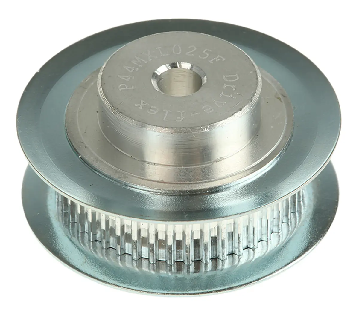 Produktfoto 1 von RS PRO Aluminium Zahnriemenscheibe 6.4 mm, 44 Zähne / Teilung 2 mm, Bohrung 5 mm