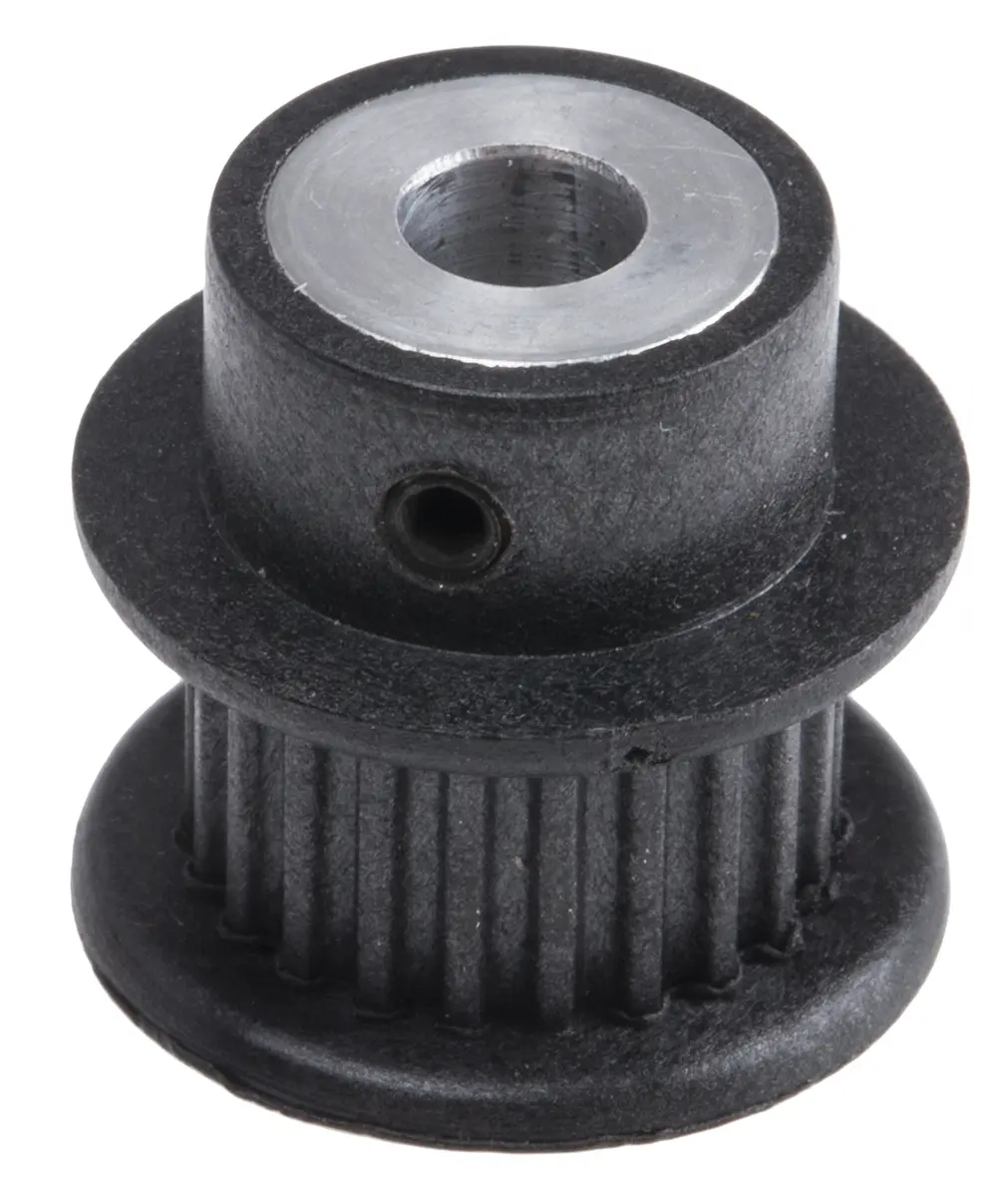 RS PRO GF Polycarbonat, Aluminium Zahnriemenscheibe 6 mm, 22 Zähne / Teilung 2 mm, Bohrung 5 mm