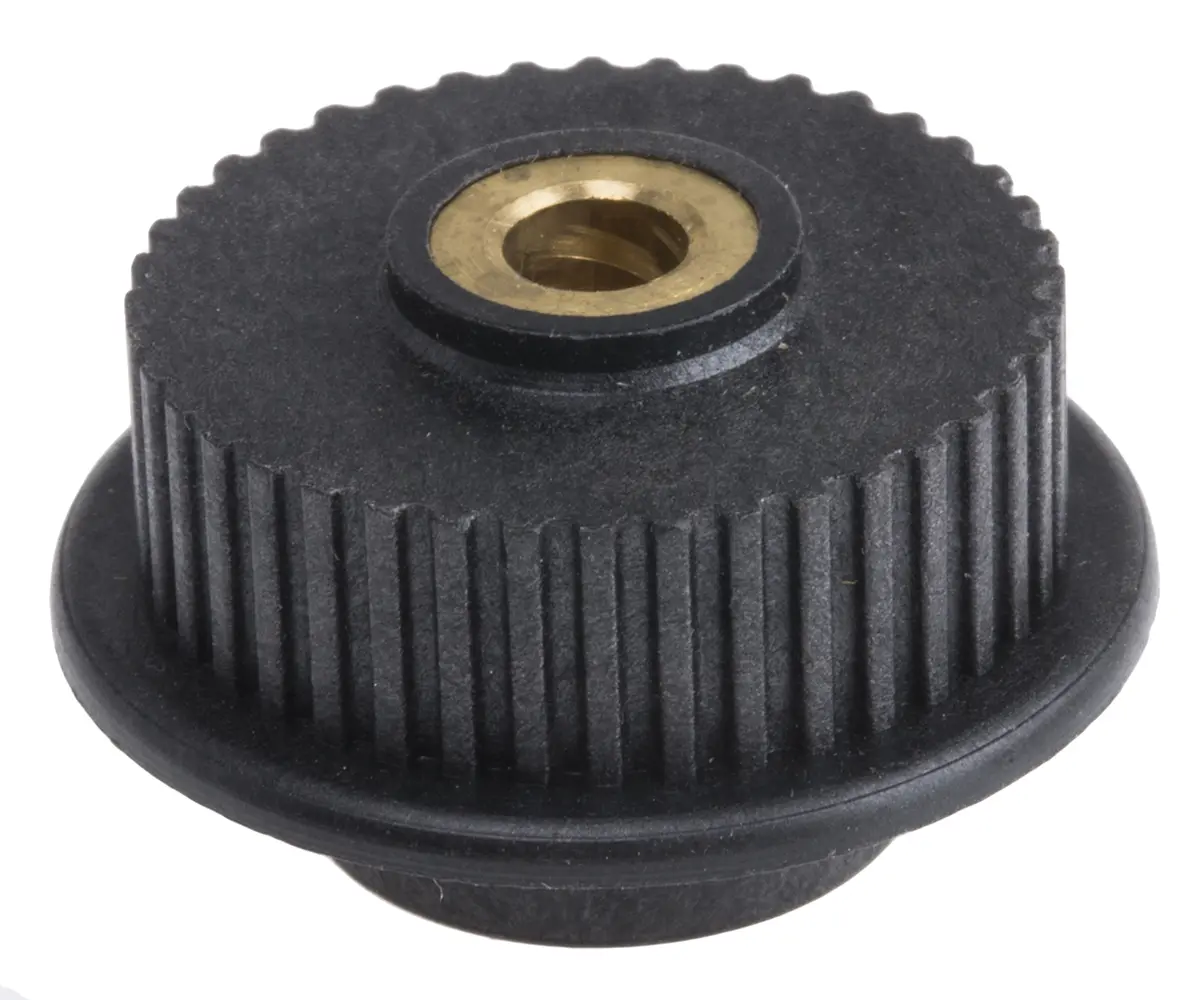 RS PRO Messing, GF Polycarbonat Zahnriemenscheibe 6 mm, 40 Zähne / Teilung 2 mm, Bohrung 5 mm