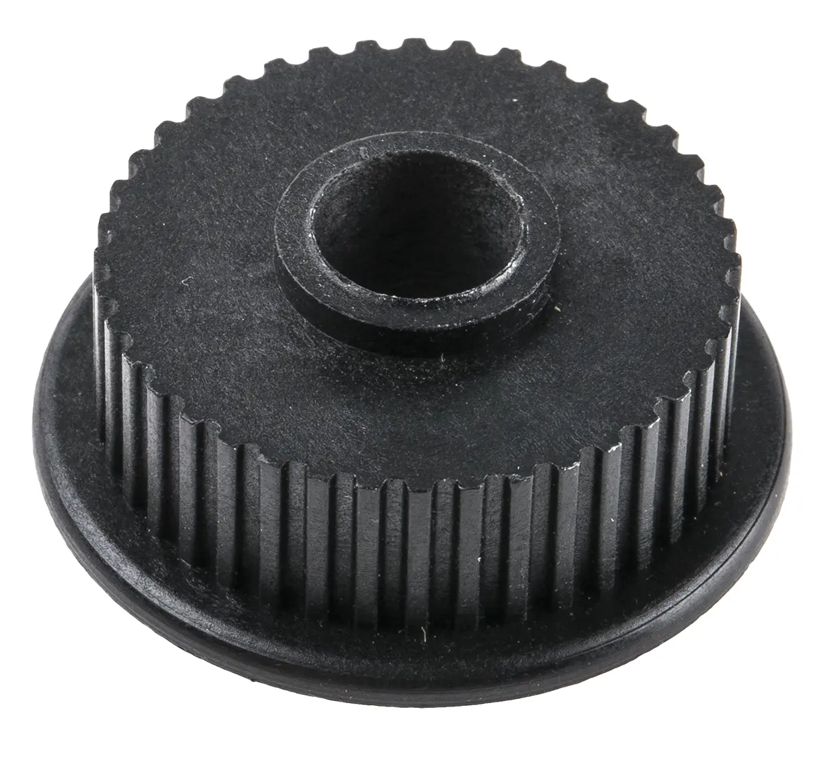 Produktfoto 1 von RS PRO GF Polycarbonat Zahnriemenscheibe 6 mm, 40 Zähne / Teilung 2 mm, Bohrung 8 mm