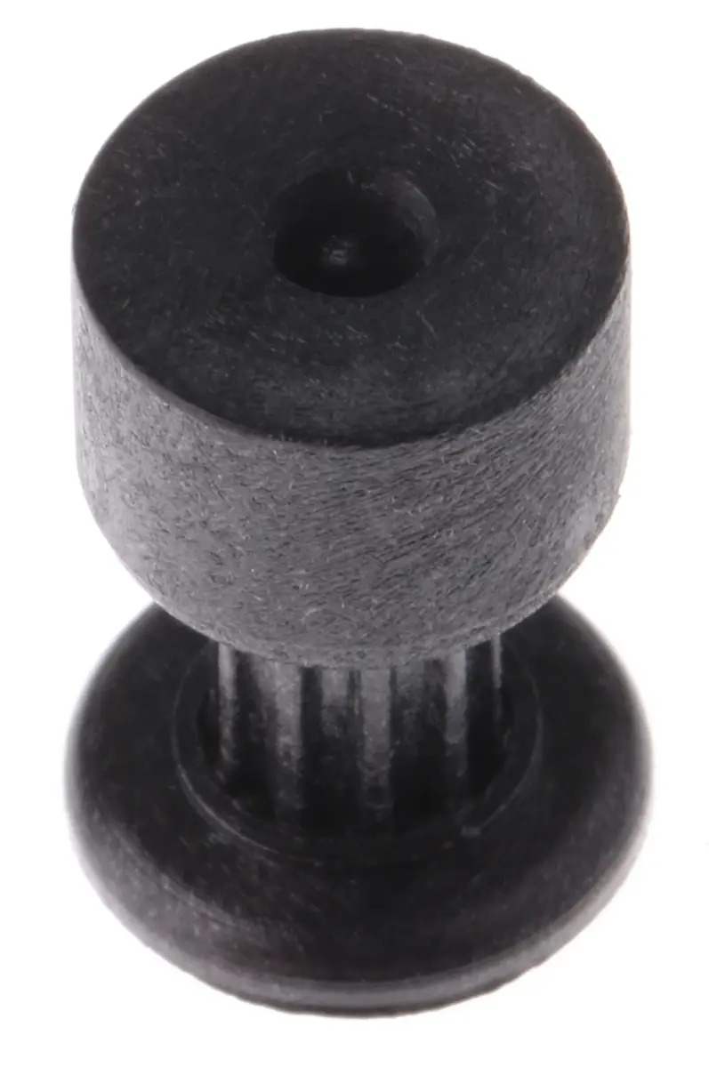 Produktfoto 1 von RS PRO GF Polycarbonat Zahnriemenscheibe 6 mm, 10 Zähne / Teilung 2 mm, Bohrung 3 mm