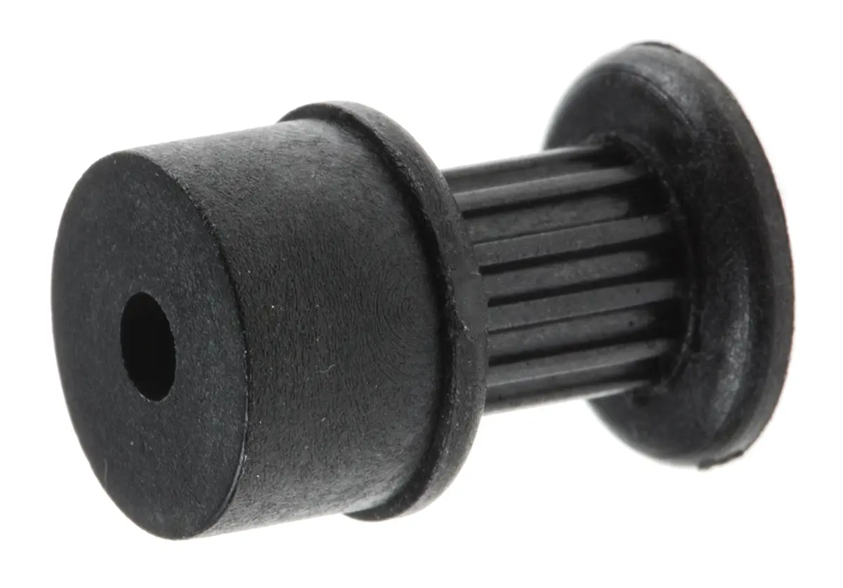 Produktfoto 1 von RS PRO GF Polycarbonat Zahnriemenscheibe 6 mm, 12 Zähne / Teilung 2 mm, Bohrung 3 mm