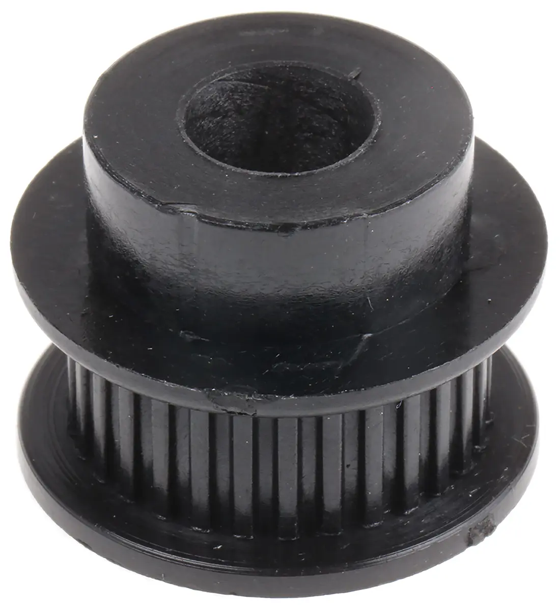 Produktfoto 1 von RS PRO GF Polycarbonat Zahnriemenscheibe 6 mm, 30 Zähne / Teilung 2 mm, Bohrung 8 mm
