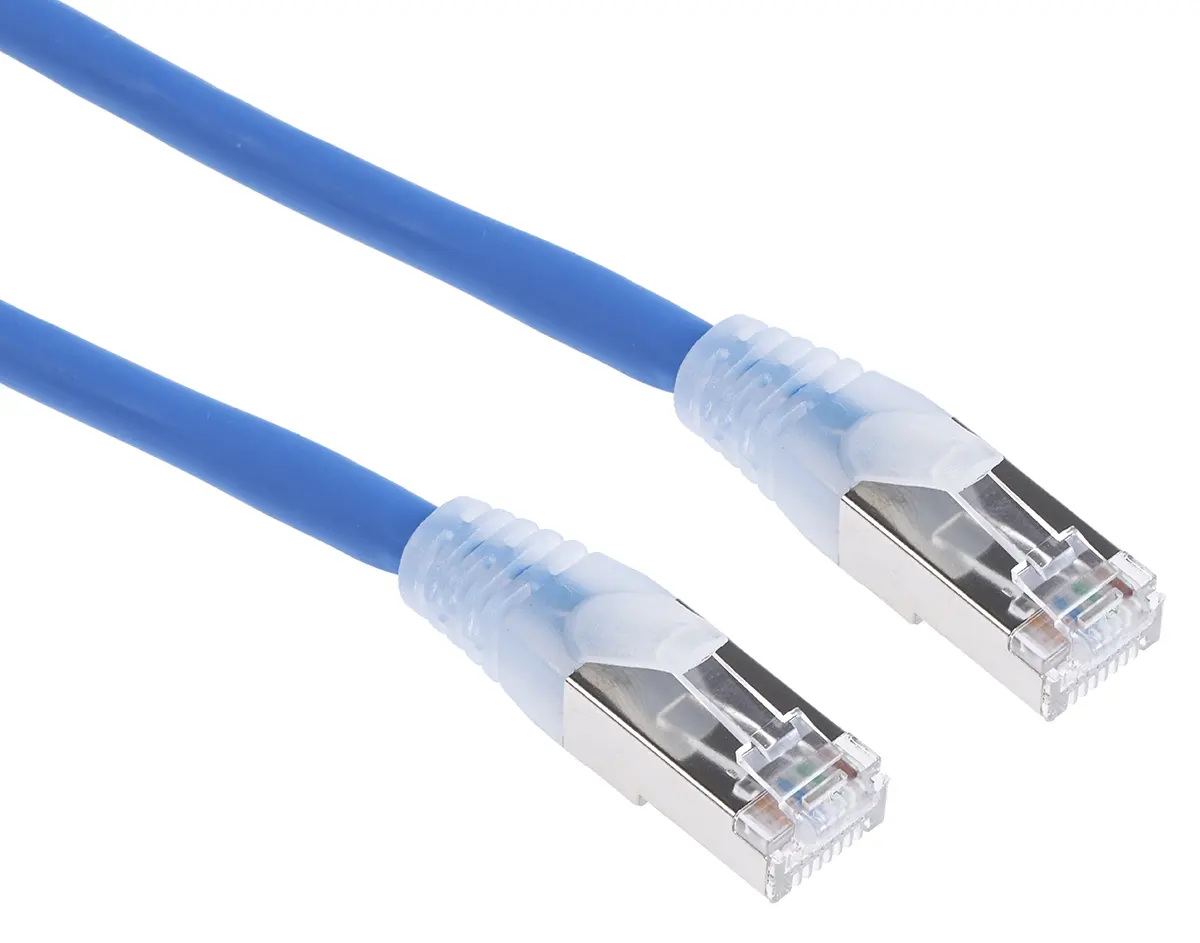 Produktfoto 1 von RS PRO Cat6a Ethernet-Kabel, 10 m, Blau, A RJ45 Stecker, B RJ45 Stecker Abgeschirmt, Raucharm halogenfrei