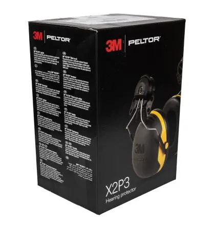 Produktfoto 1 von 3M PELTOR X2P3 Helm Helm-Gehörschutzkapseln, 30 dB, No Gelb