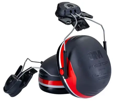 Produktfoto 1 von 3M PELTOR X3P3 Helm Helm-Gehörschutzkapseln, 32 dB, No Rot