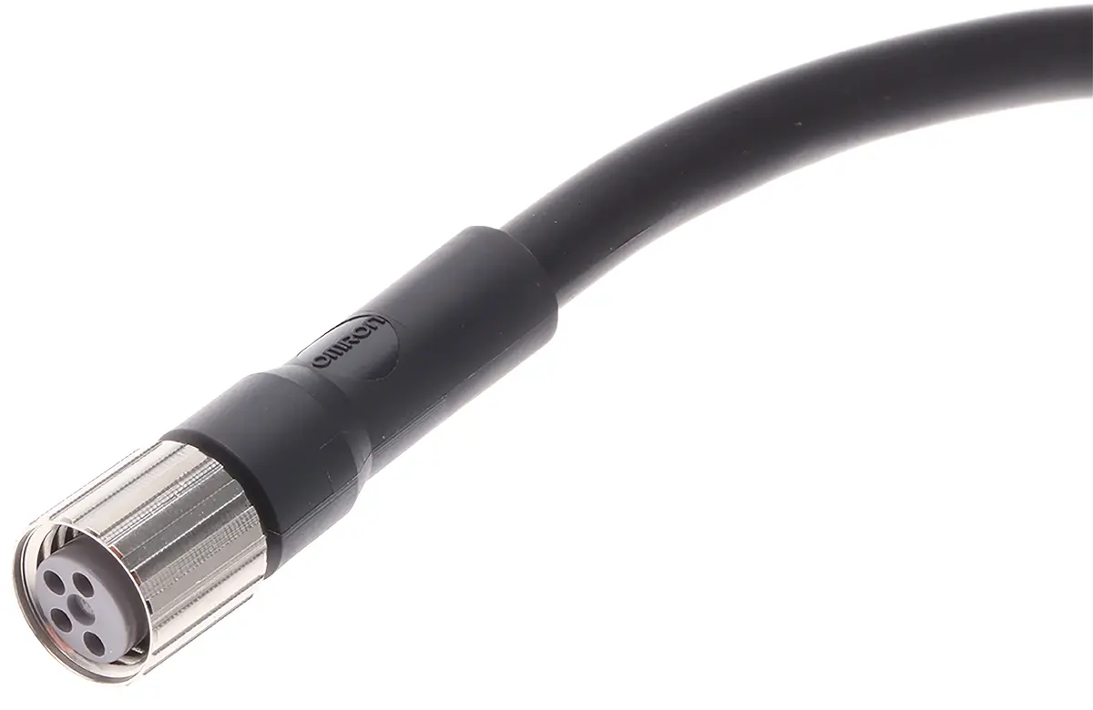 Produktfoto 1 von Omron XS3F, 4-polig Sensor-Betätigungselementkabel, M8, Gerade Stecker / Nicht abgeschlossen Buchse