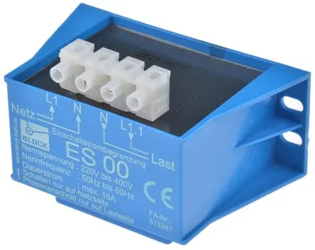 Produktfoto 1 von Block Spannungsschutz 220V ac / 16 A, Panel 60 Hz 40 °C