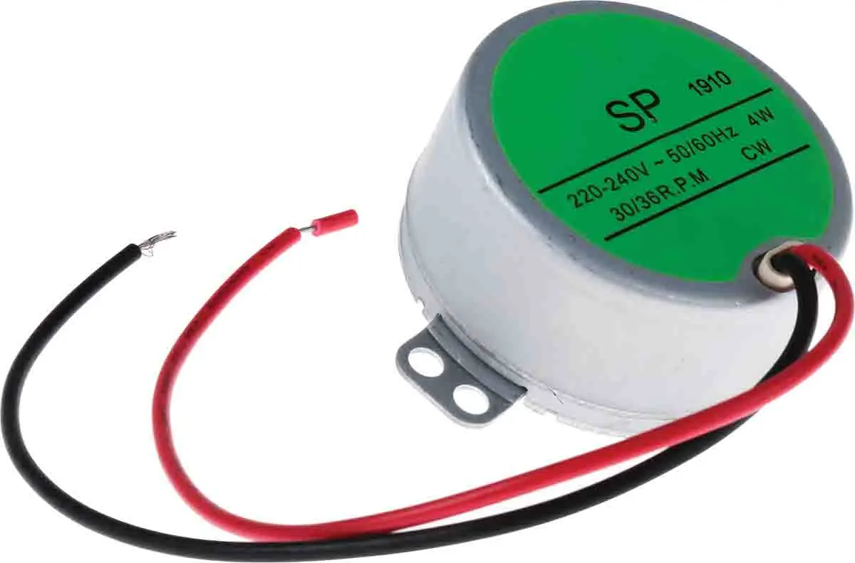 Produktfoto 1 von RS PRO SP, 1 AC-Getriebemotor Rechtsdrehend, 4 W 220/240 V Panel