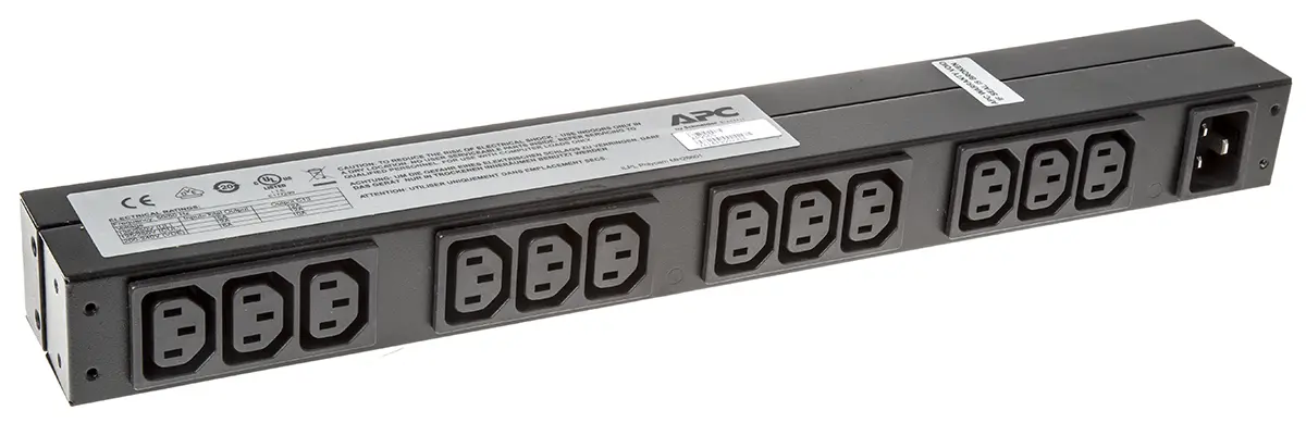 Produktfoto 1 von APC AP IEC C13 Steckdoseneinheit, 12-fach 16A IEC 60320 C20, 2.5m Kabel, 100 → 240 V