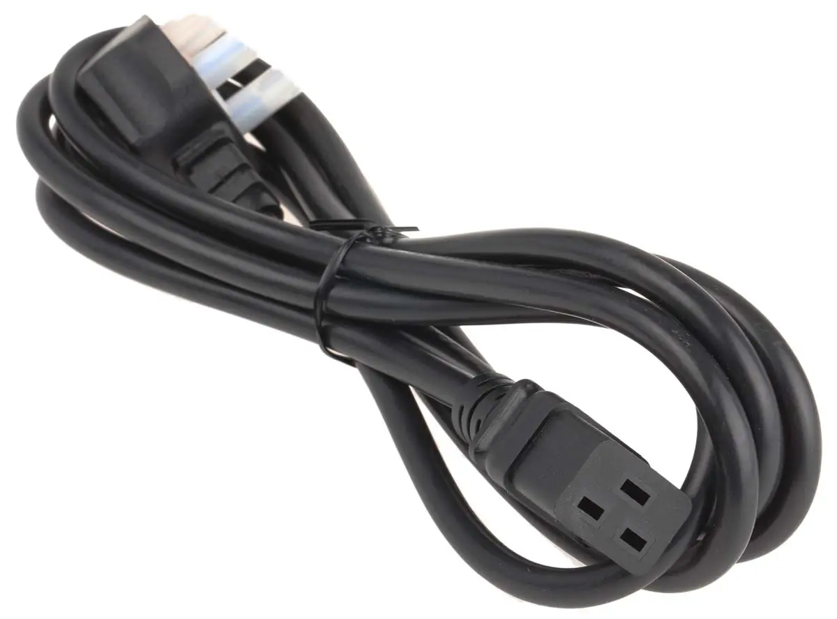 Produktfoto 1 von APC Netzkabel, B IEC 320 C19, 2.44 m Schwarz, 240 V