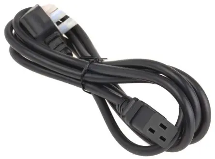 Produktfoto 1 von APC Netzkabel, A IEC C19, B IEC 320 C19, 2.44 m Schwarz, 240V
