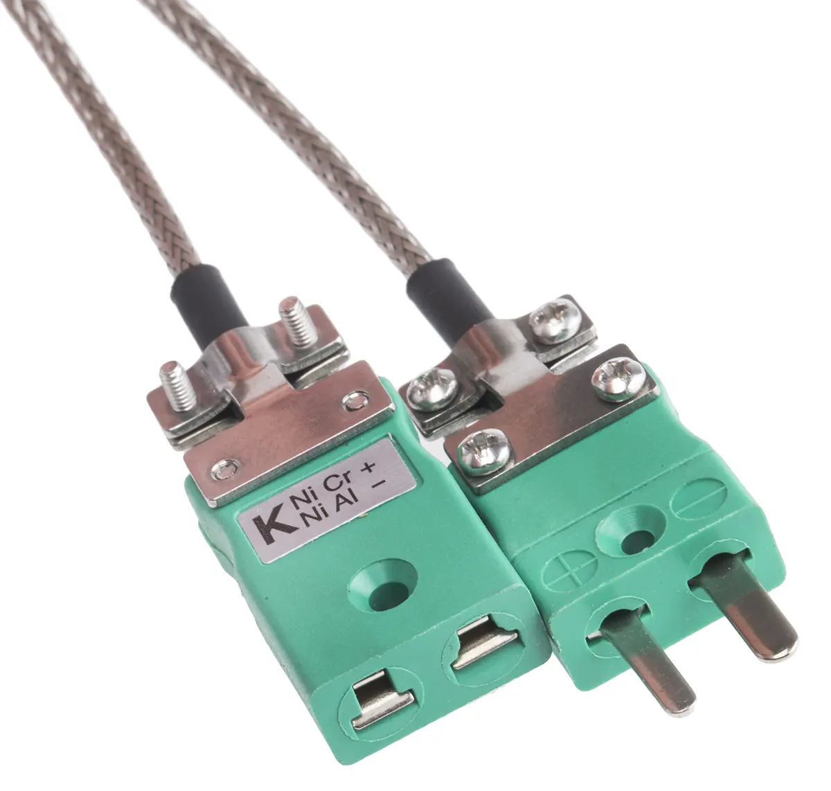 Produktfoto 1 von RS PRO Ungeschirmt 7/0,2mm Glasfaser-isoliert Thermoelement-Verlängerungskabel für Thermoelement Typ K, L. 2m, max.