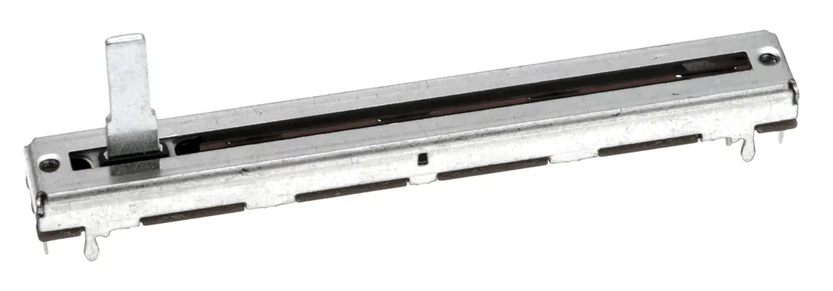 Produktfoto 1 von Bourns PTA THT Schiebe  Potentiometer 100kΩ ±20% / 0.06W / 2 Ausbrüche