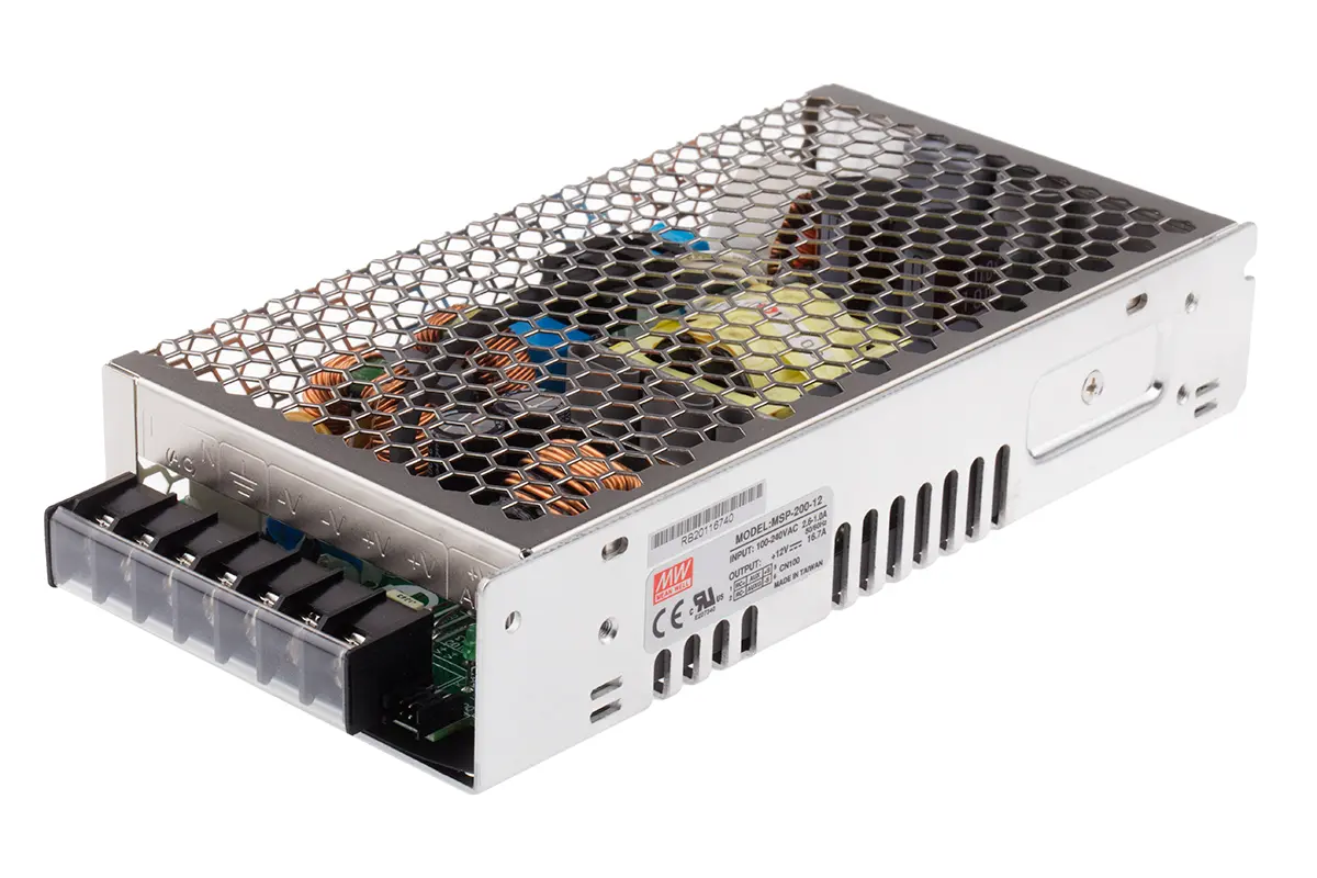 Produktfoto 1 von MEAN WELL Schaltnetzteil, 12V dc / 16.7A 200W 120 → 370 V dc, 85 → 264 V ac Geschlossen,