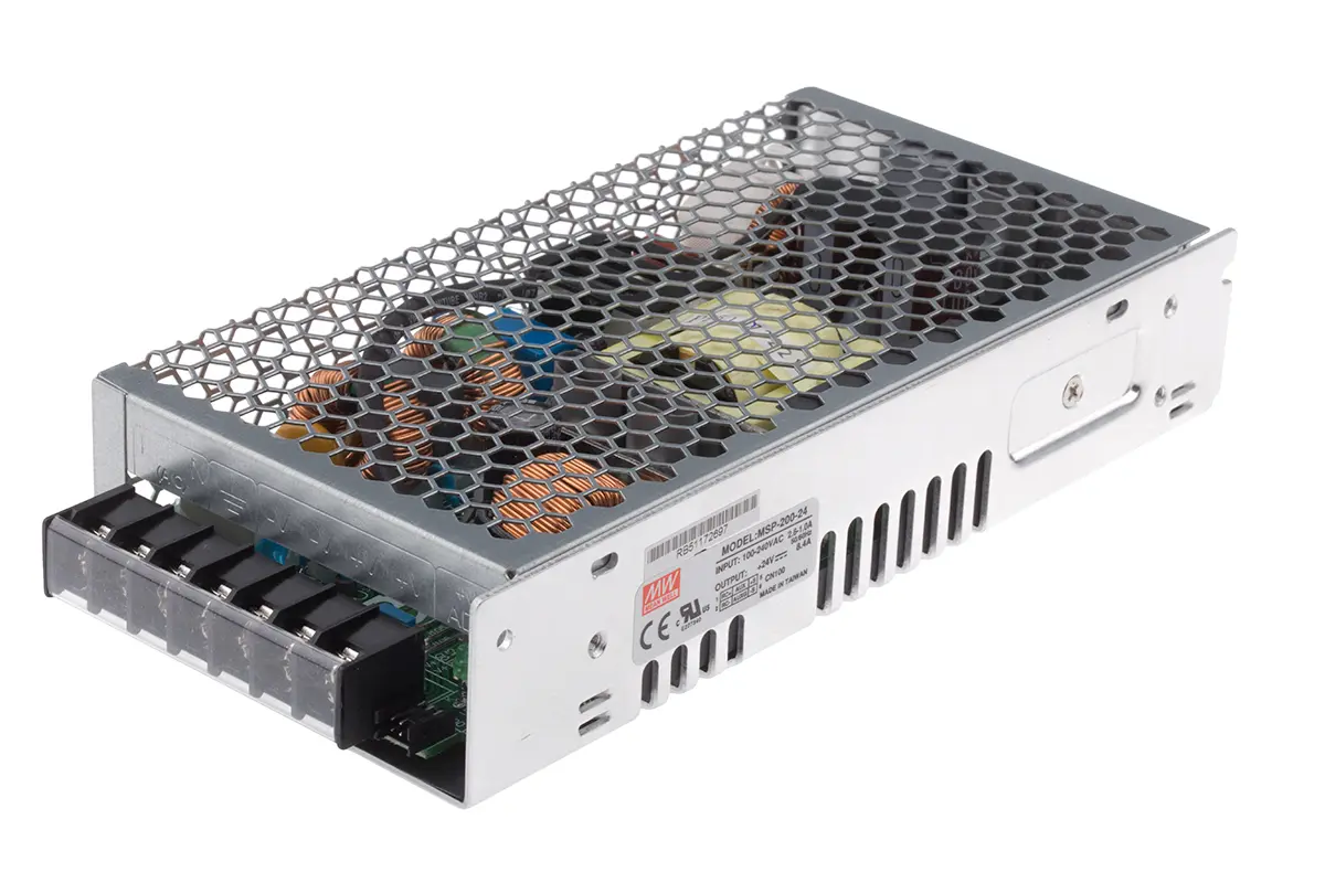 Produktfoto 1 von MEAN WELL Schaltnetzteil, 24V dc / 8.4A 201.6W 120 → 370 V dc, 85 → 264 V ac Geschlossen,