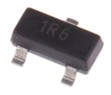 Produktfoto 1 von DiodesZetex MOSFET MOSFET 500 mA 1 3-Pin SOT-23 6V 21.1 ns