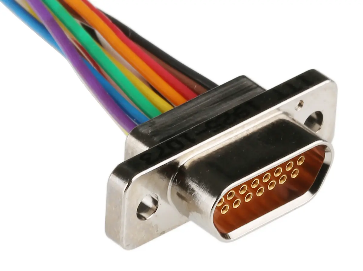 Produktfoto 1 von ITT Cannon MDM D-Sub-Steckverbinder Gerade, 15-polig 1.27 mm Raster, Kabel