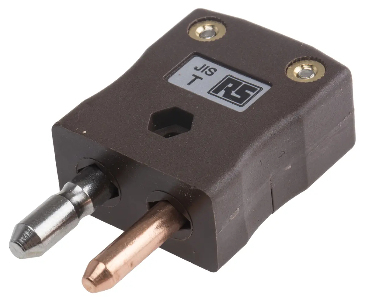 Produktfoto 1 von RS PRO Standardgröße Thermoelement-Steckverbinder Stecker für Thermoelement Typ T