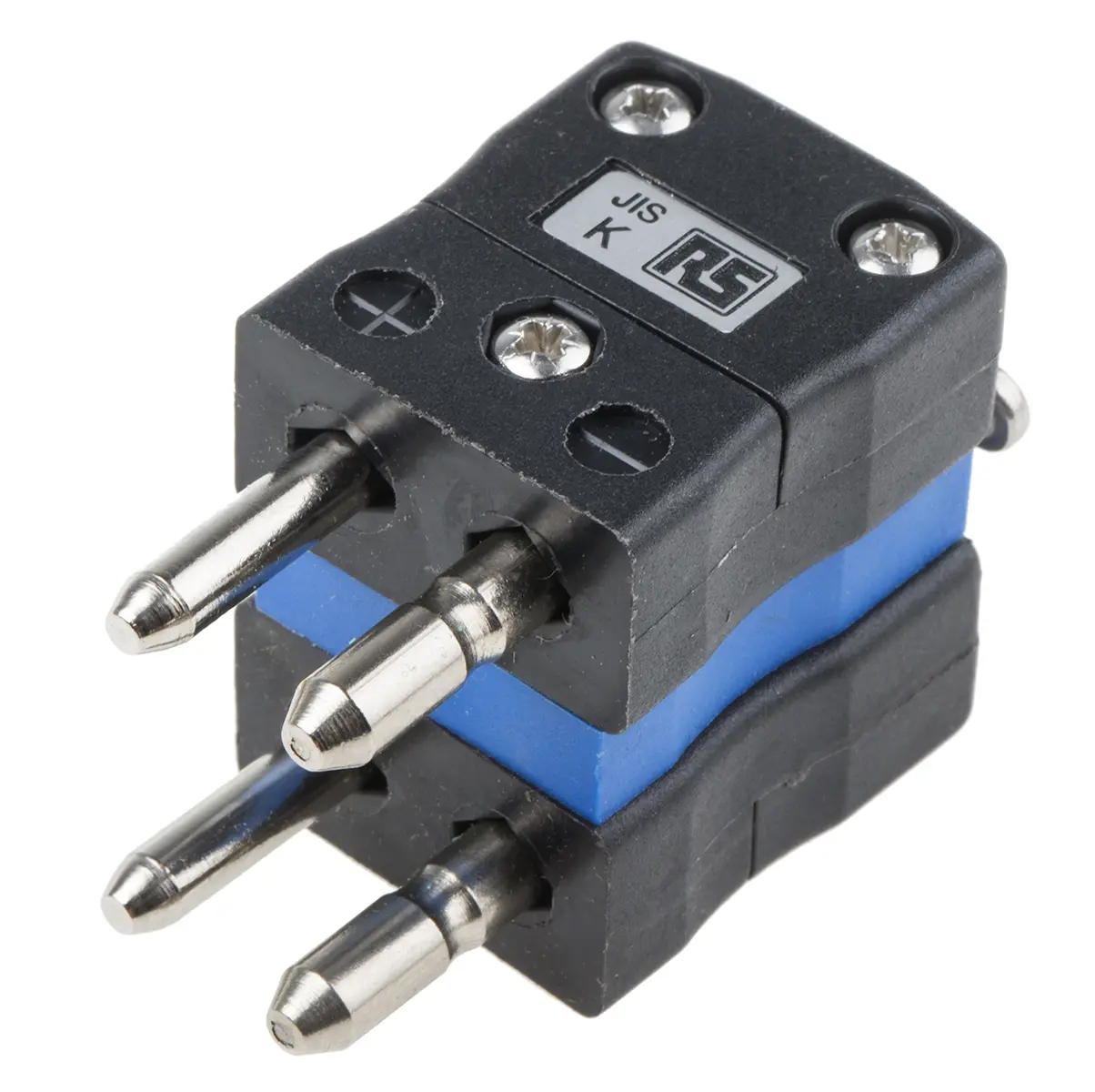 Produktfoto 1 von RS PRO Standardgröße Duplex-Steckverbinder für Thermoelement Stecker für Thermoelement Typ K