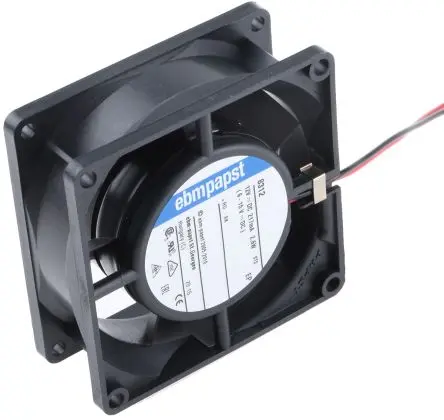 Produktfoto 1 von ebm-papst 8300 Axiallüfter, Kugel, 12V dc / 2.6 W 216 mA, 3300 U/min, 54 m³/h IP68 80 mm 80mm 32 mm