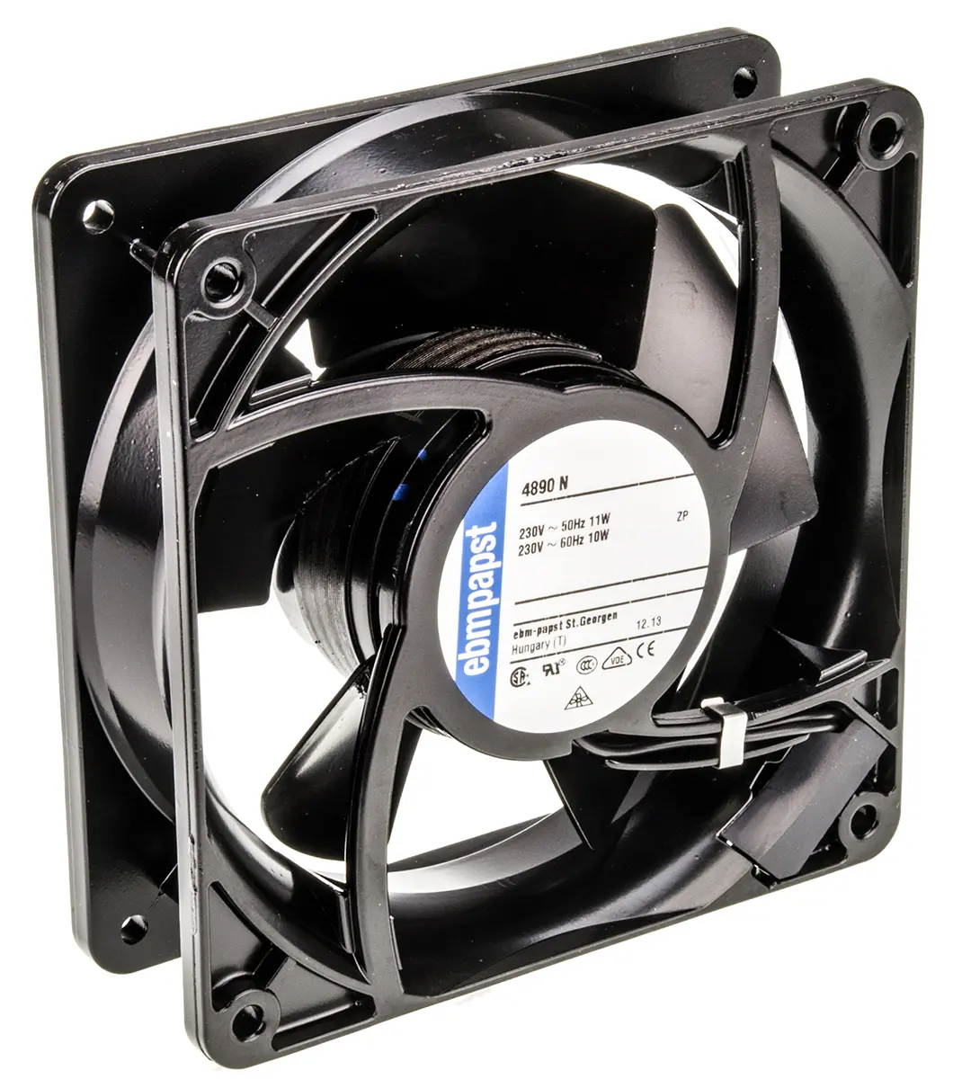Produktfoto 1 von ebm-papst 4000 N Axiallüfter, Hülse, 230V ac / 11 W, 1550 U/min, 80 m³/h 119 mm 119mm 38 mm