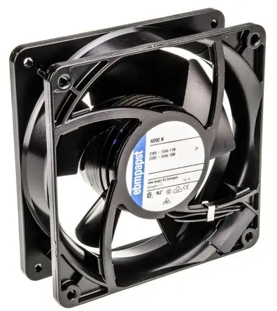 Produktfoto 1 von ebm-papst 4000 N Axiallüfter, Hülse, 230V ac / 11 W, 1550 U/min, 80 m³/h 119 mm 119mm 38 mm