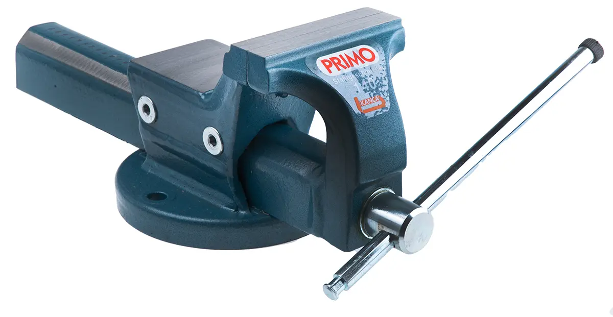 Produktfoto 1 von RS PRO Tischschraubstock 98 mm, Spannnweite 200 mm x Breite 140 mm, 16.5 kg
