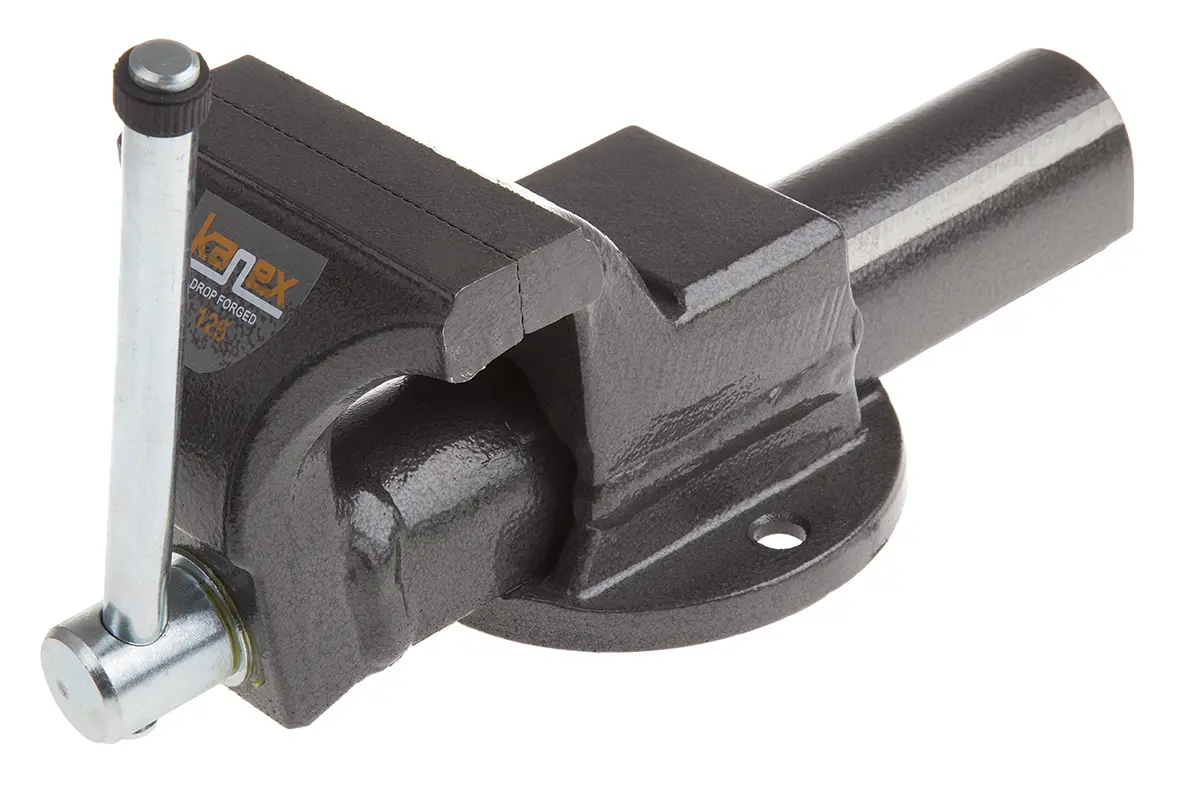 Produktfoto 1 von RS PRO Tischschraubstock 75 mm, Spannnweite 125 mm x Breite 16 mm, 8.5 kg