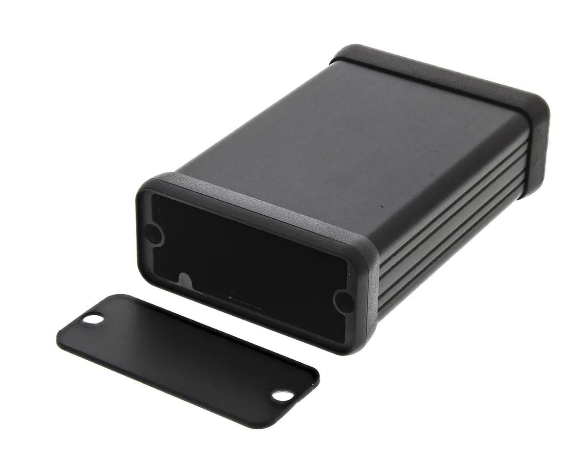 Produktfoto 1 von Hammond 1455C801; Gehäuse; Aluminium; Schwarz IP54 Breite 54 mm Höhe 23 mm Länge 80 mm