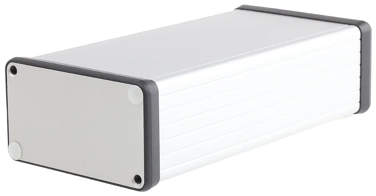 Produktfoto 1 von Hammond 1455; Gehäuse; Aluminium; Silber IP54 Breite 78 mm Höhe 43 mm Länge 160 mm