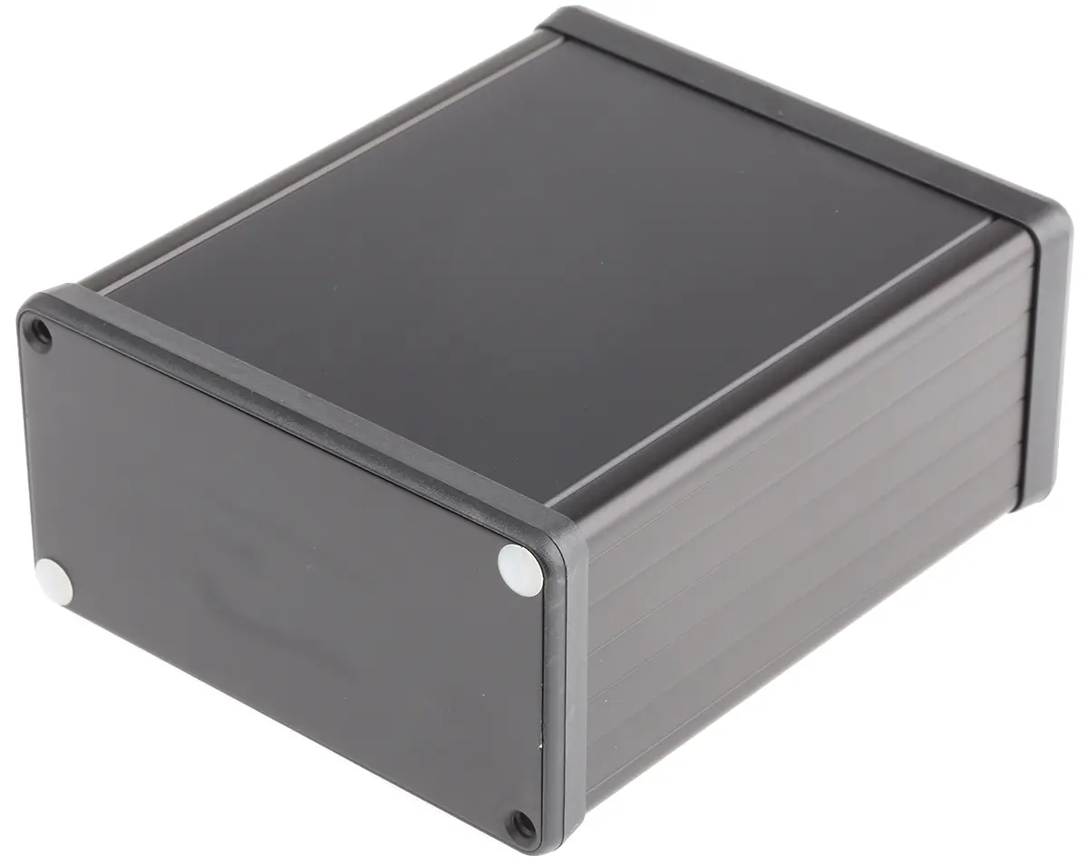 Produktfoto 1 von Hammond 1455; Gehäuse; Aluminium; Schwarz IP54 Breite 103 mm Höhe 53 mm Länge 120 mm